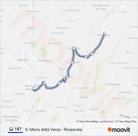 187  Line Map