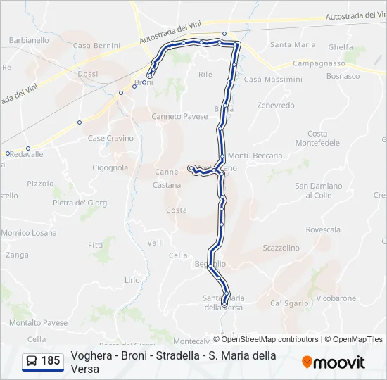 185  Line Map