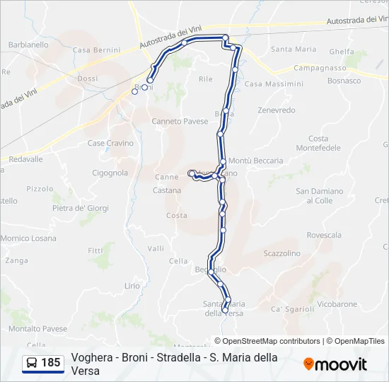 185  Line Map