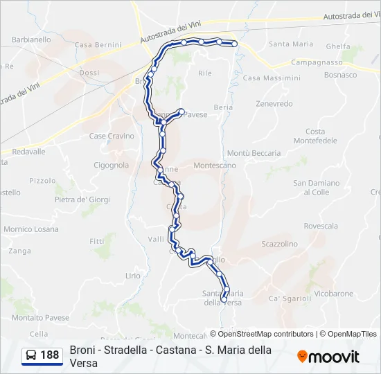 188  Line Map