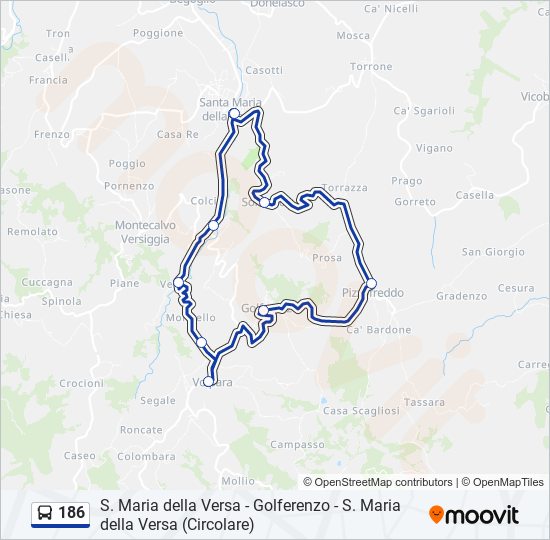 186  Line Map