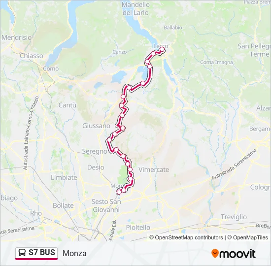 S7 BUS  Line Map
