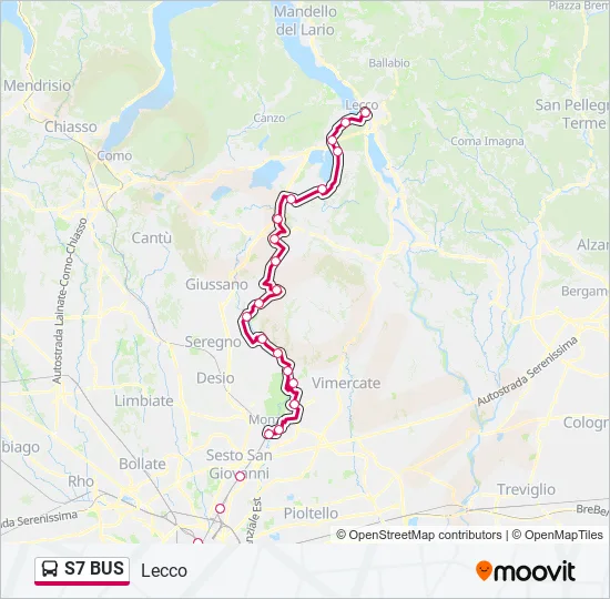 S7 BUS  Line Map