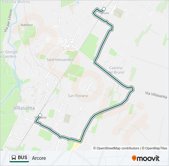 Percorso linea  BUS