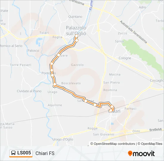 LS005 Bus Line Map