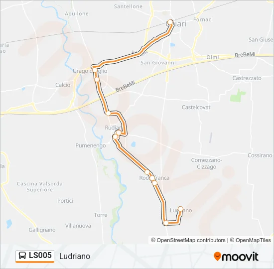 LS005 Bus Line Map