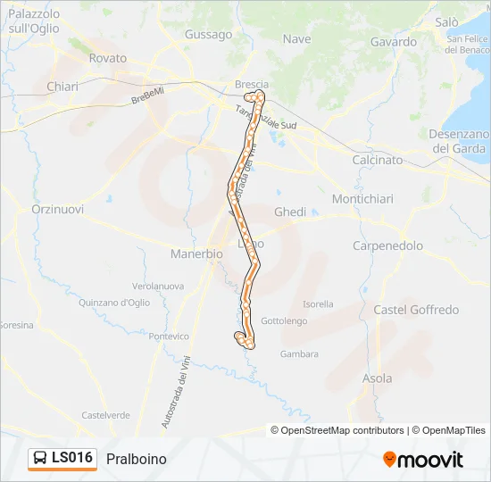 LS016 Bus Line Map