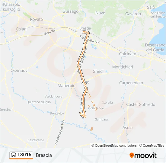 LS016 Bus Line Map