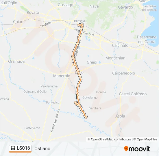 LS016 Bus Line Map