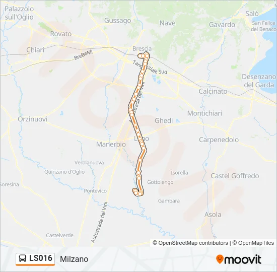 LS016 Bus Line Map