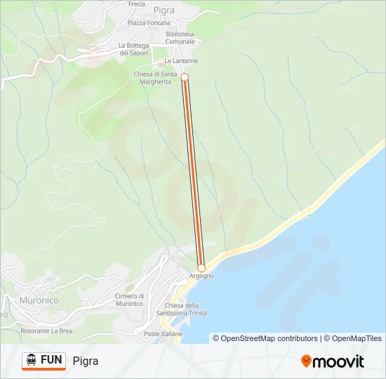 FUN Cable Car Line Map