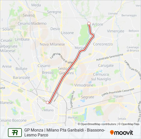 R  Line Map