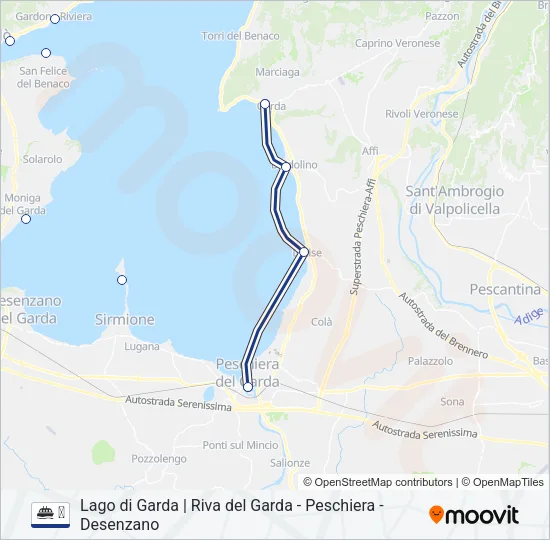 ⛴ Ferry Line Map