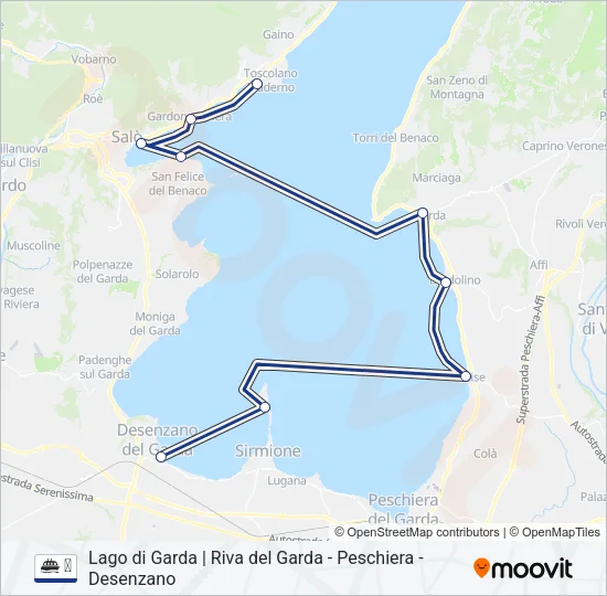 ⛴ Ferry Line Map