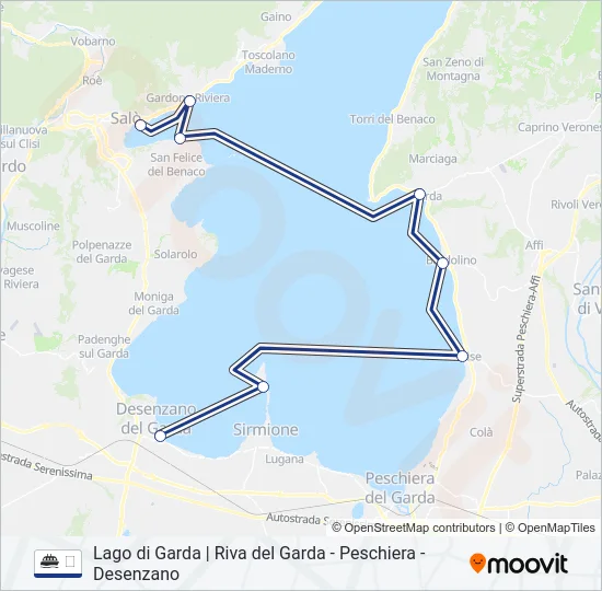 ⛴ Ferry Line Map