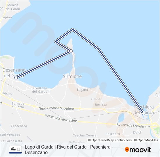 Percorso linea navigazione ⛴