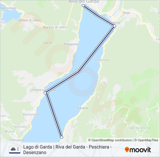 Percorso linea navigazione ⛴