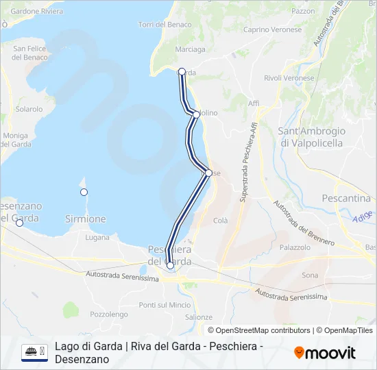 ⛴ Ferry Line Map