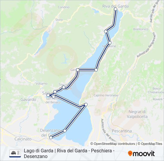 Percorso linea navigazione ⛴