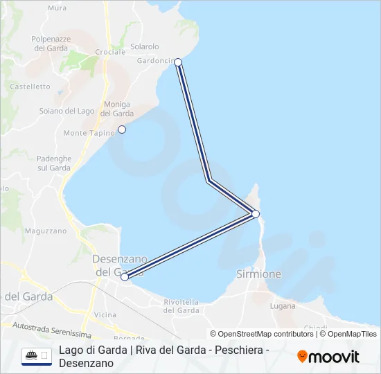 ⛴ Ferry Line Map