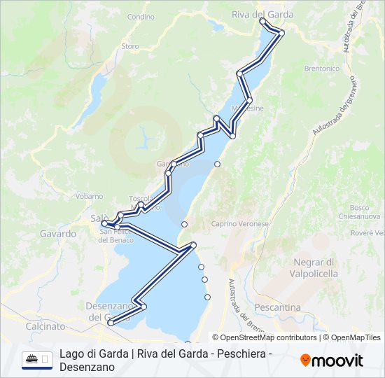 Percorso linea navigazione ⛴