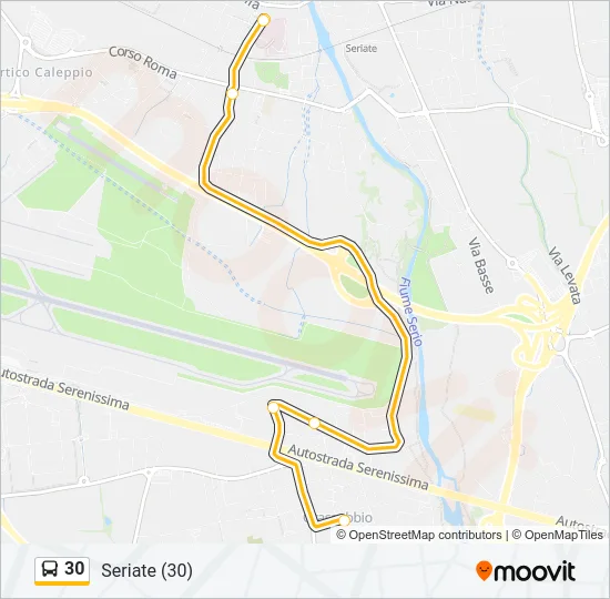 30 Bus Line Map