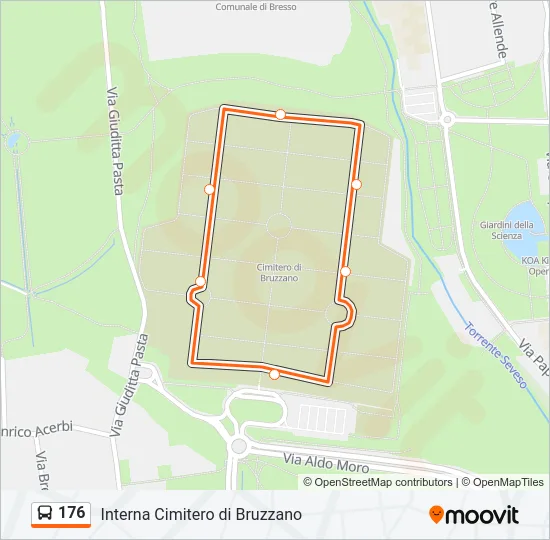 176 Bus Line Map
