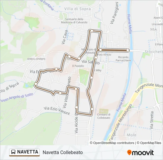 NAVETTA Bus Line Map