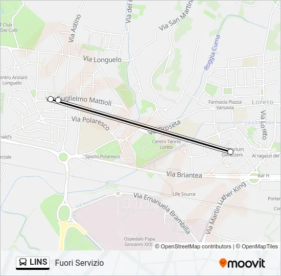 LINS Bus Line Map