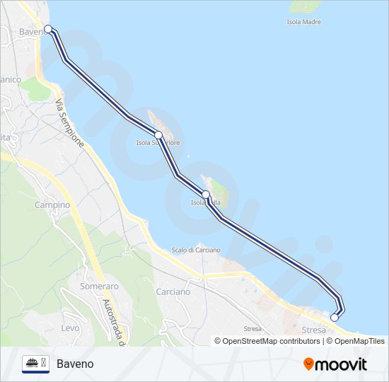 Percorso linea navigazione ⛴