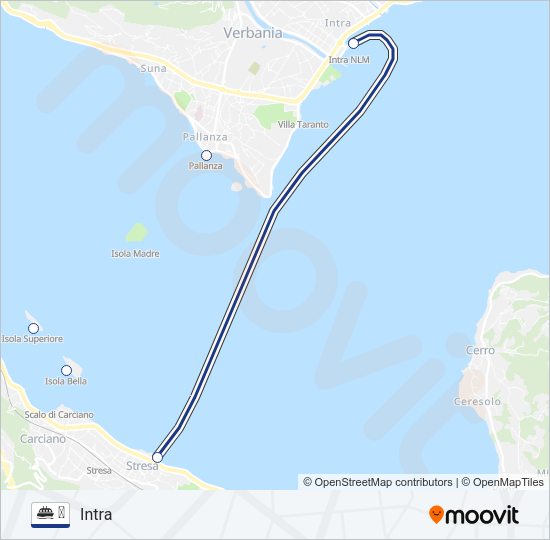 Percorso linea navigazione ⛴