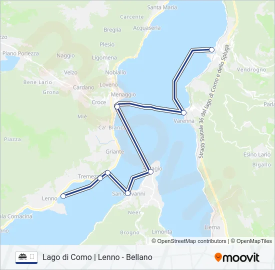 ⛴ Ferry Line Map