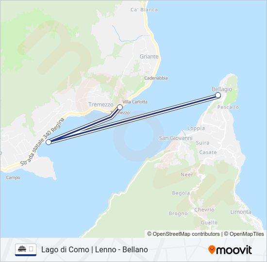 Percorso linea navigazione ⛴
