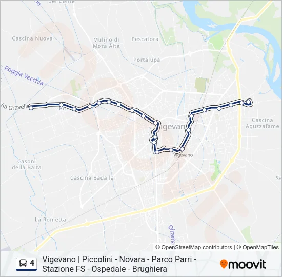 4 Bus Line Map