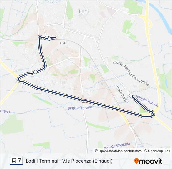 7 Bus Line Map