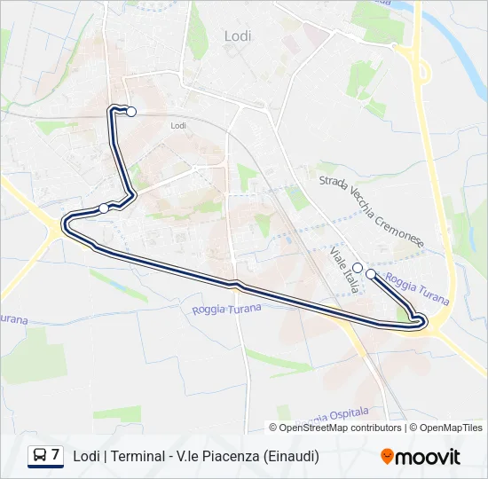 7 Bus Line Map