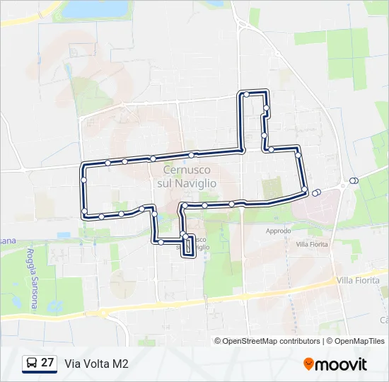 27 Bus Line Map