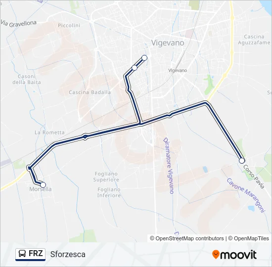 FRZ Bus Line Map