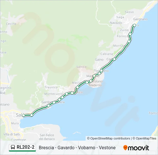 RL202-2 Bus Line Map