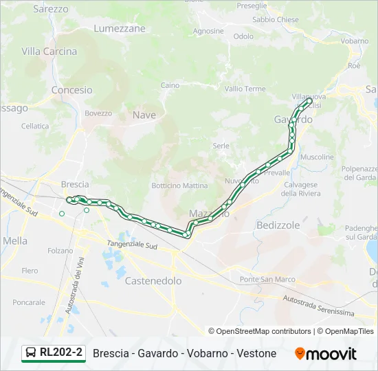RL202-2 Bus Line Map