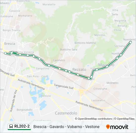 RL202-2 Bus Line Map