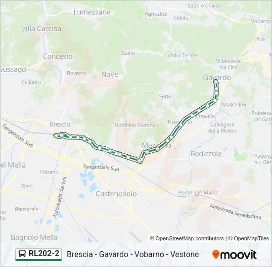 RL202-2 Bus Line Map