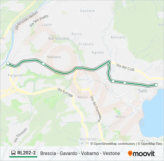 RL202-2 Bus Line Map