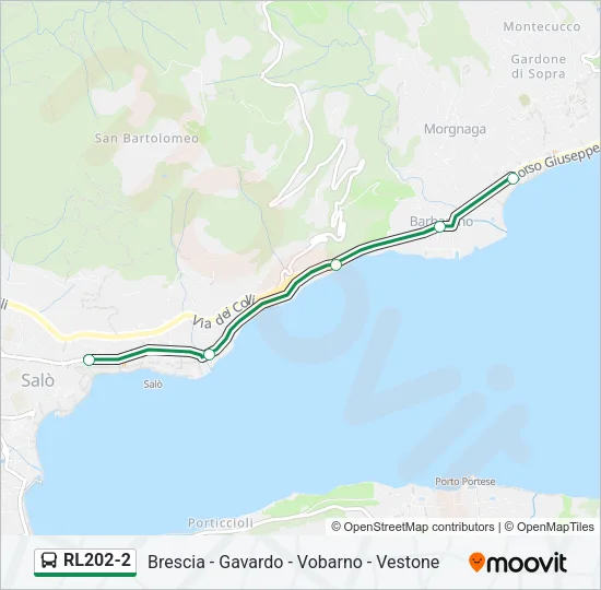 RL202-2 Bus Line Map