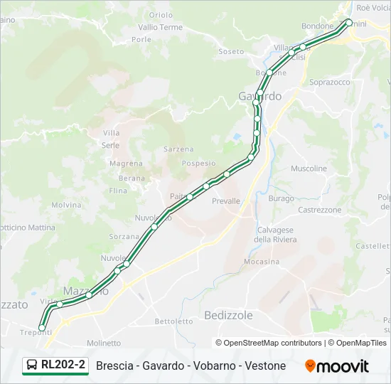 RL202-2 Bus Line Map