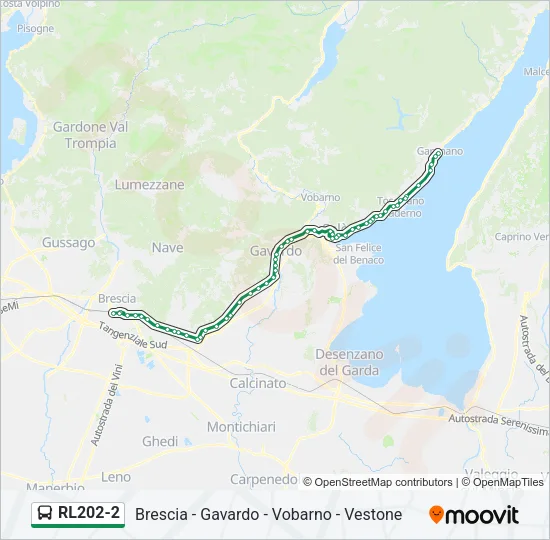 RL202-2 Bus Line Map