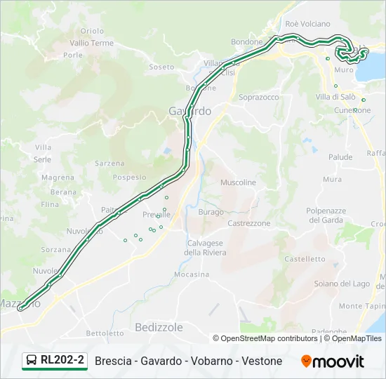 RL202-2 Bus Line Map