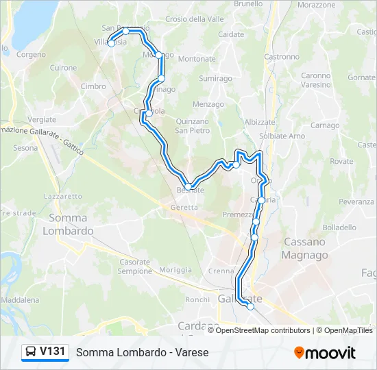 V131  Line Map