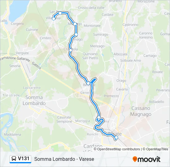 V131  Line Map