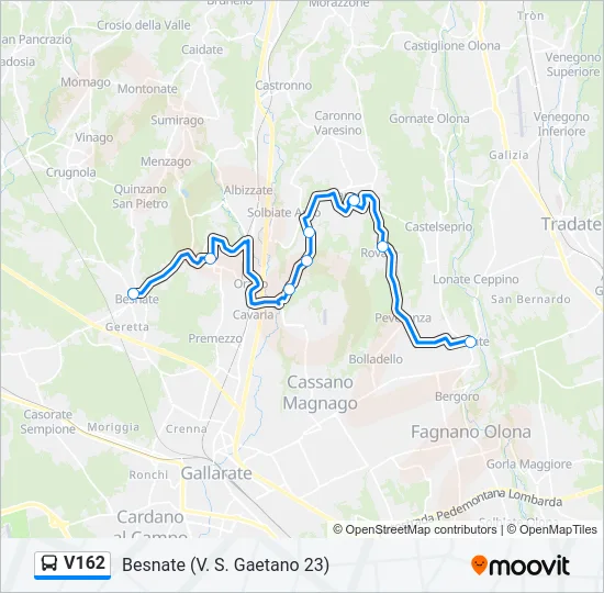 V162  Line Map